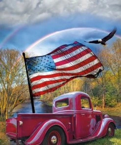 Cheap 🥰 Buffalo Games 500 Pieces Old Glory 🌟