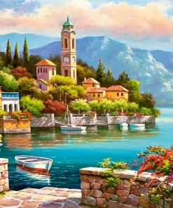 Hot Sale 🥰 Castorland 2000 Pieces Village Clock Tower 😍