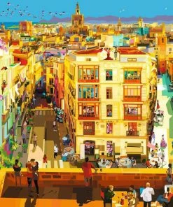 Cheap 🥰 Ravensburger 1500 Pieces Dining In Valencia 🔔