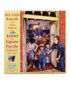 Best Sale ⌛ SunsOut 1000 Pieces Her Little Rascals 👏 -ART Puzzles Store 44655Herlittlerascals1000 front