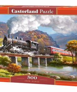 Coupon 💯 Castorland 500 Pieces Iron Horse ✔️ -ART Puzzles Store 53452 box