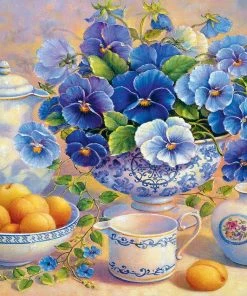 Hot Sale 🧨 Trefl 1000 Pieces The Blue Bouquet 😉