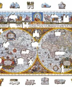Hot Sale ✨ Wooden City Varies Pieces Nova Terrarum Antique Map ❤️ -ART Puzzles Store 5904151821994 3