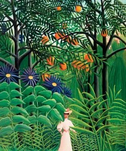 Brand new ๐ Eurographics 1000 Pieces ๐ฉ Woman In An Exotic Forest โ