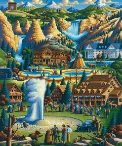 Top 10 ✔️ Dowdle Folk Art 500 Pieces Yellowstone National Park 🎁