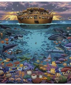 Hot Sale 🎁 Dowdle Folk Art 500 Pieces Noah's Ark Under The Sea 👏