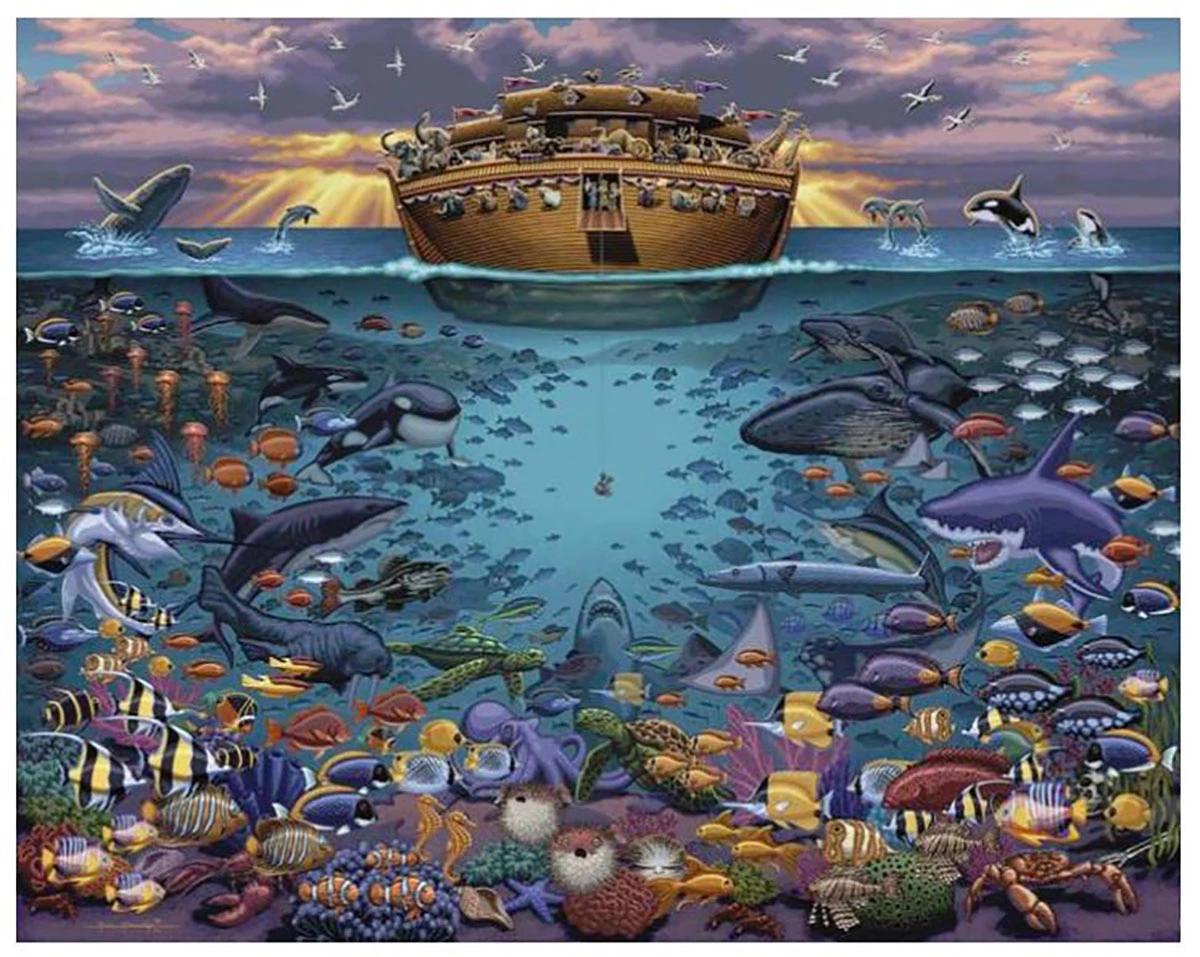 Hot Sale ๐ Dowdle Folk Art 500 Pieces Noah's Ark Under The Sea ๐ 3 Hot Sale ๐ Dowdle Folk Art 500 Pieces Noah's Ark Under The Sea ๐
