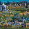 Best Pirce 👏 Dowdle Folk Art 500 Pieces Gettysburg National Military Park ✨ -ART Puzzles Store 671095003506