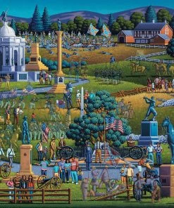 Best Pirce 👏 Dowdle Folk Art 500 Pieces Gettysburg National Military Park ✨