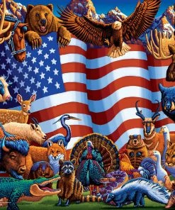 Best deal 🧨 Dowdle Folk Art 500 Pieces Animals Of America ❤️
