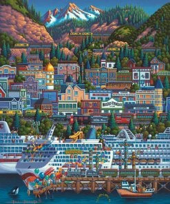 Brand new ⭐ Dowdle Folk Art 500 Pieces Skagway 😉