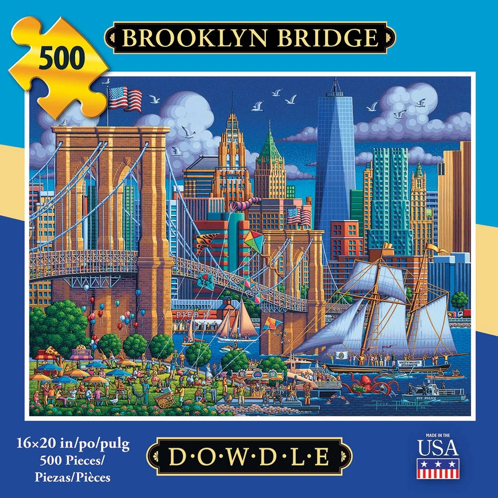Promo ๐คฉ Dowdle Folk Art 550 Pieces Brooklyn Bridge ๐ 4 Promo ๐คฉ Dowdle Folk Art 550 Pieces Brooklyn Bridge ๐ - Image 2