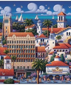Budget ๐ Dowdle Folk Art 500 Pieces Santa Barbara Downtown ๐ฅฐ