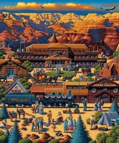 Cheap ❤️ Dowdle Folk Art 1000 Pieces Grand Canyon ⭐