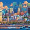 Flash Sale ❤️ Dowdle Folk Art 1000 Pieces Montreal ⌛ -ART Puzzles Store 671095104159