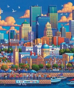 Flash Sale ❤️ Dowdle Folk Art 1000 Pieces Montreal ⌛