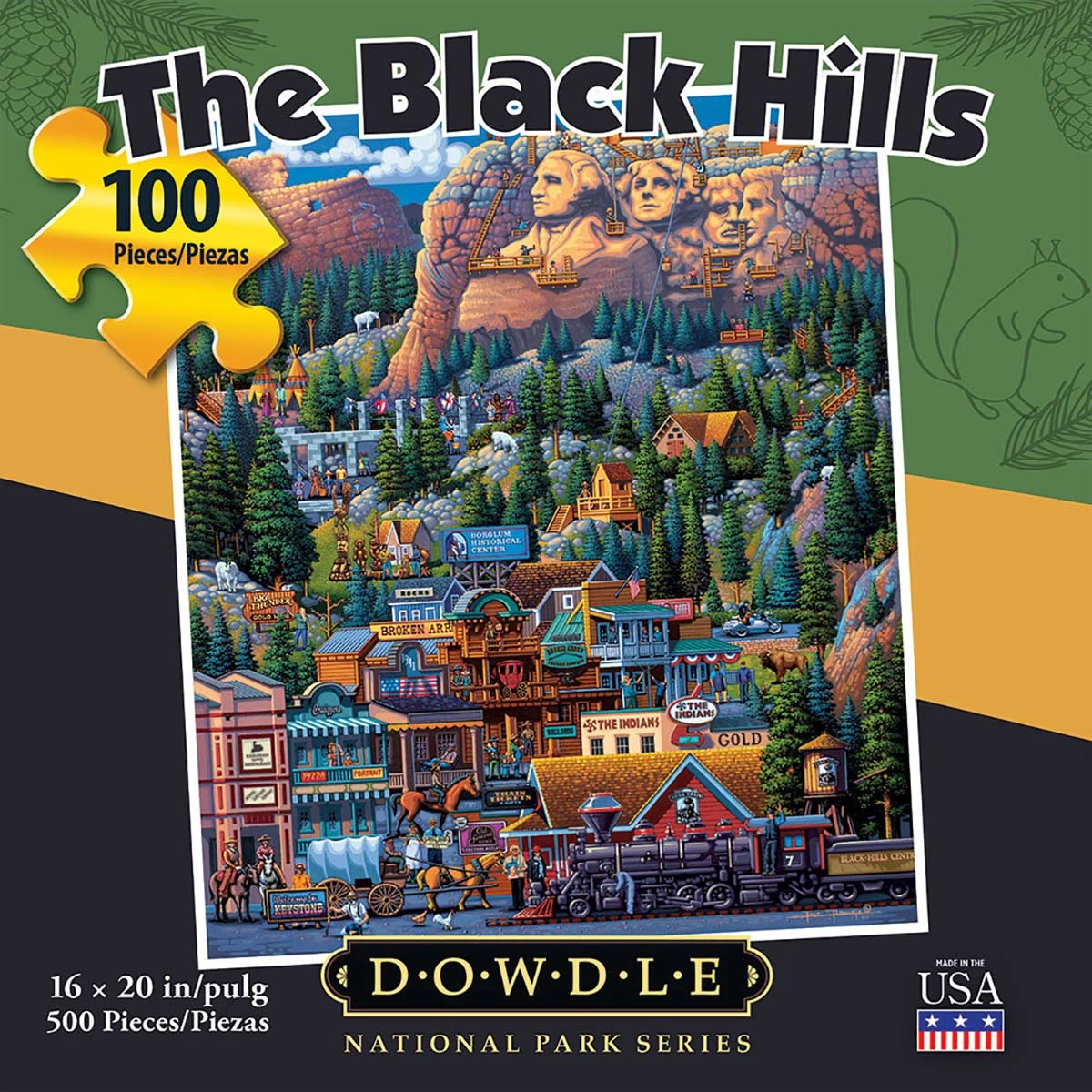 Cheapest 🛒 Dowdle Folk Art 100 Pieces The Black Hills 🌟 3 Cheapest 🛒 Dowdle Folk Art 100 Pieces The Black Hills 🌟