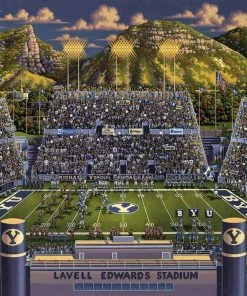 Coupon 🥰 Dowdle Folk Art 250 Pieces BYU Cougars Mini Puzzle 🎁