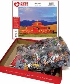 Best reviews of ❤️ Hart Puzzles 1000 Pieces Red Barn 💯 -ART Puzzles Store 704846705562 ob