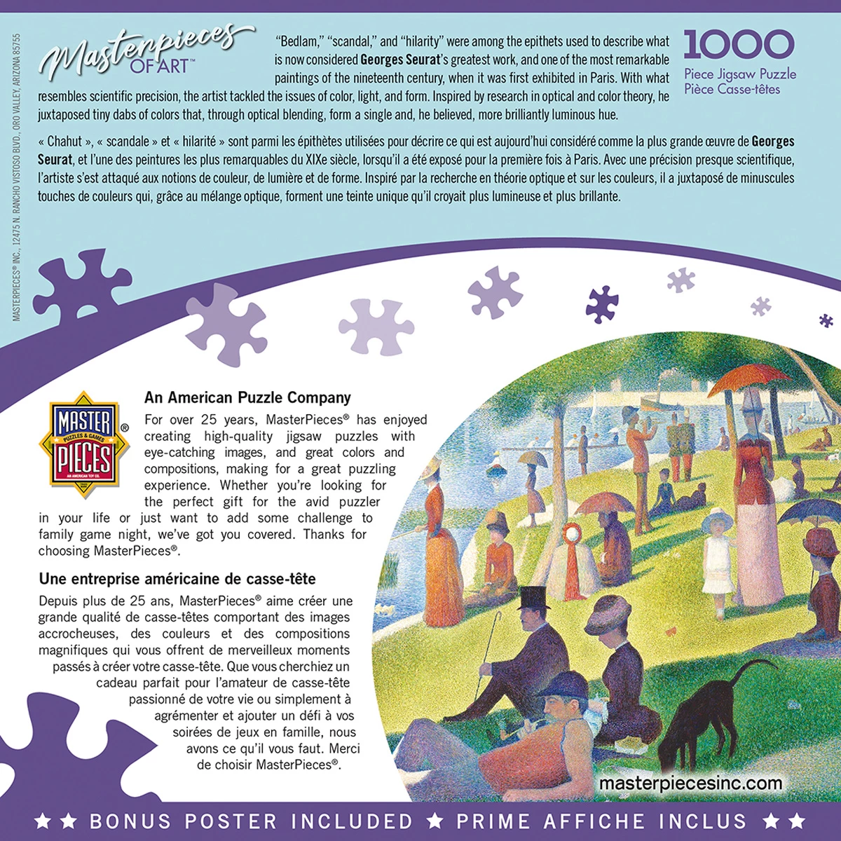 Best Sale 🧨 MasterPieces 1000 Pieces A Sunday On La Grande Jatte ❤️ 5 Best Sale 🧨 MasterPieces 1000 Pieces A Sunday On La Grande Jatte ❤️ - Image 3