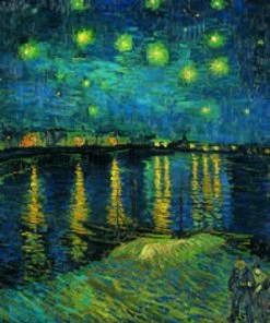 Best Sale ❤️ Clementoni 1000 Pieces Starry Night On The Rhone ⭐