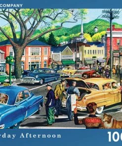 Brand new 🎁 New York Puzzle Co 1000 Pieces Saturday Afternoon (General Motors) ⭐