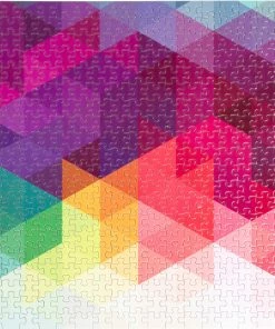Flash Sale 😍 Puzzledly 500 Pieces Geometrical Rainbow 🤩