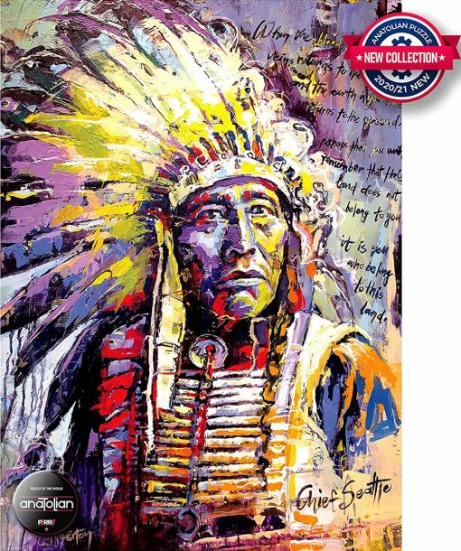 Brand new 🎁 Anatolian 1000 Pieces Chief Seattle 🔔