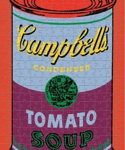 Flash Sale 🥰 Galison 300 Pieces Andy Warhol Soup Can Red Violet 👍