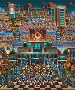 Budget 🥰 Dowdle Folk Art 500 Pieces Texas A&M Football 👏