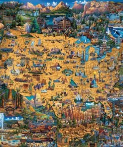 Discount 👍 Dowdle Folk Art 100 Pieces National Parks 🎁