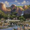 Outlet 🌟 Dowdle Folk Art 500 Pieces Yosemite 🌟 -ART Puzzles Store Yosemite 01