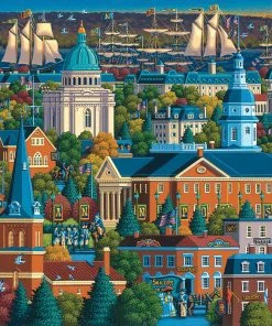 Top 10 🥰 Dowdle Folk Art 500 Pieces Annapolis ❤️