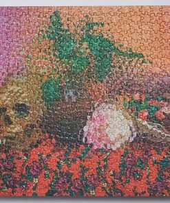 New ๐ฅฐ Karmin International 550 Pieces Still Life With Watermelon, Skull, Plants In A Vase ๐