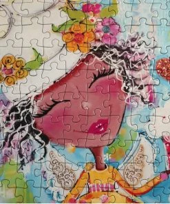 New ✨ Jacarou Puzzles 300 Pieces Gateau Des Anges By Colette Falardeau 👍 -ART Puzzles Store gateaudesanges300piecepuzzlexxljacaroufrontmain3