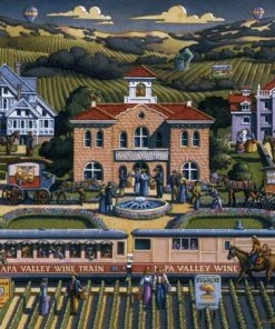 Discount 🤩 Dowdle Folk Art 1000 Pieces Napa Valley 🔔