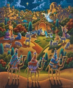 Hot Sale 🥰 Dowdle Folk Art 500 Pieces Nativity 😀