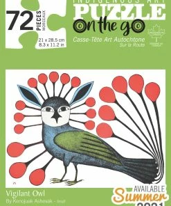 New 🤩 Indigenous Collection 72 Pieces Vigilant Owl Mini On The Go Puzzle ⭐