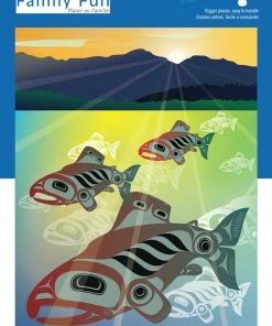 Best Sale 🌟 Indigenous Collection 500 Pieces Salmon Fall Run 🔥