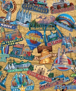 Discount ๐คฉ Dowdle Folk Art 300 Pieces Travel America ๐