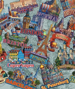 Flash Sale 🤩 Dowdle Folk Art 300 Pieces Travel Europe ✔️